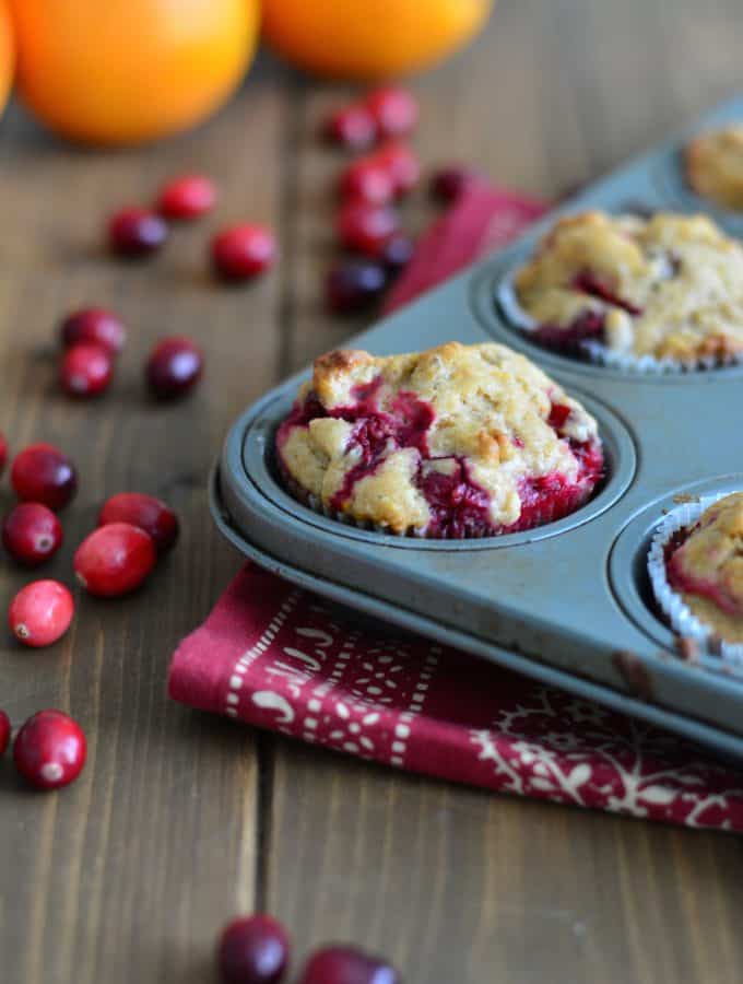 Cranberry orange muffin made with fresh cranberries and orange zest are perfect for you holiday breakfast or brunch.