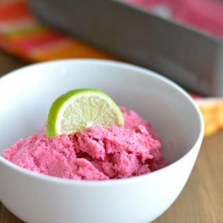 Cranberry Lime Frozen Greek Yogurt