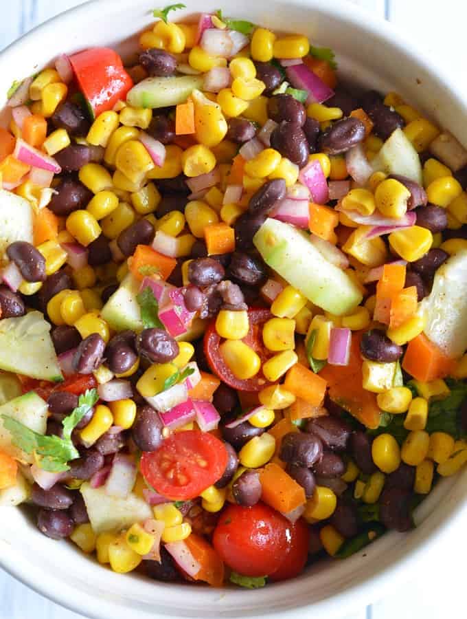 Black bean and corn salad