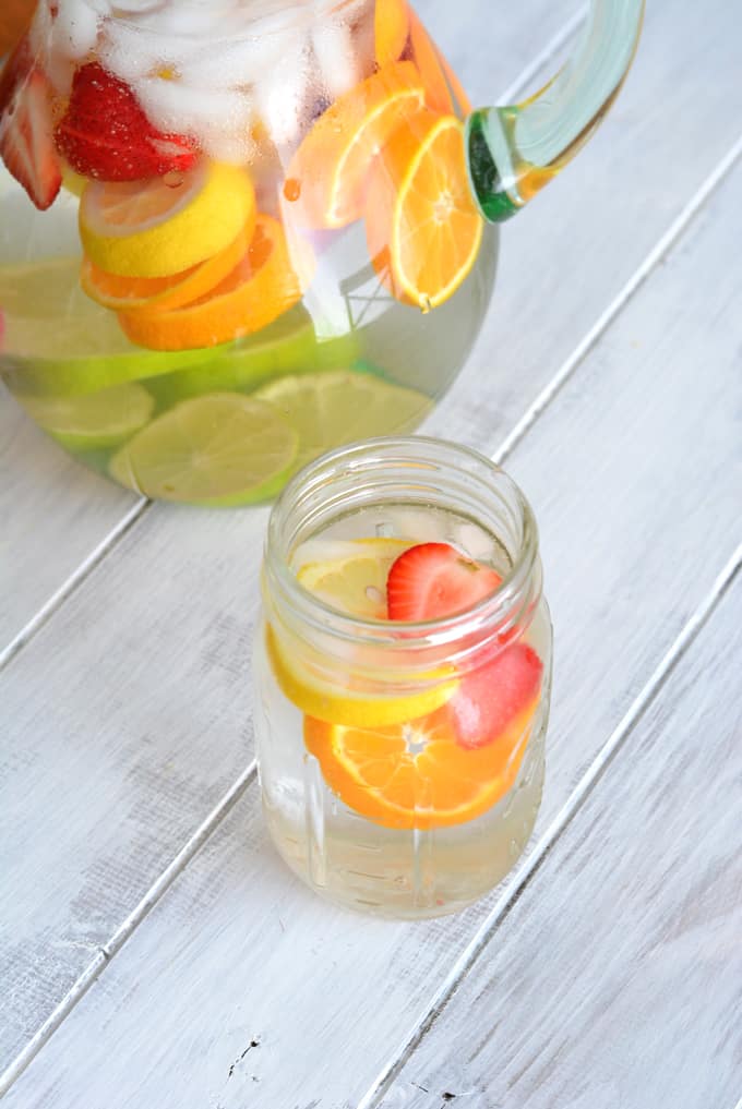 Strawberry Citrus Infused Water - Nourished Simply