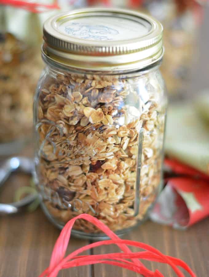 Maple Cranberry Walnut Granola a perfect holiday gift.