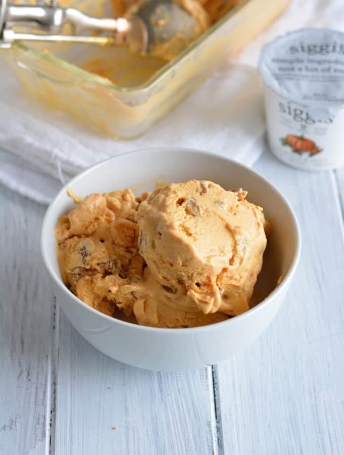 Pumpkin Praline Frozen Yogurt
