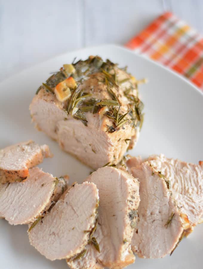 Herbed Roasted Turkey Breast is a quick and easy alternative to cooking a whole turkey this Thanksgiving.