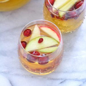 Sparkling Apple Cider Sangria Punch