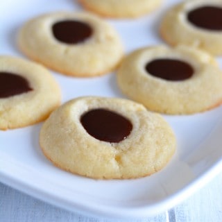 Thumbprint cookies are so versatile. You can fill them with just about any flavor.