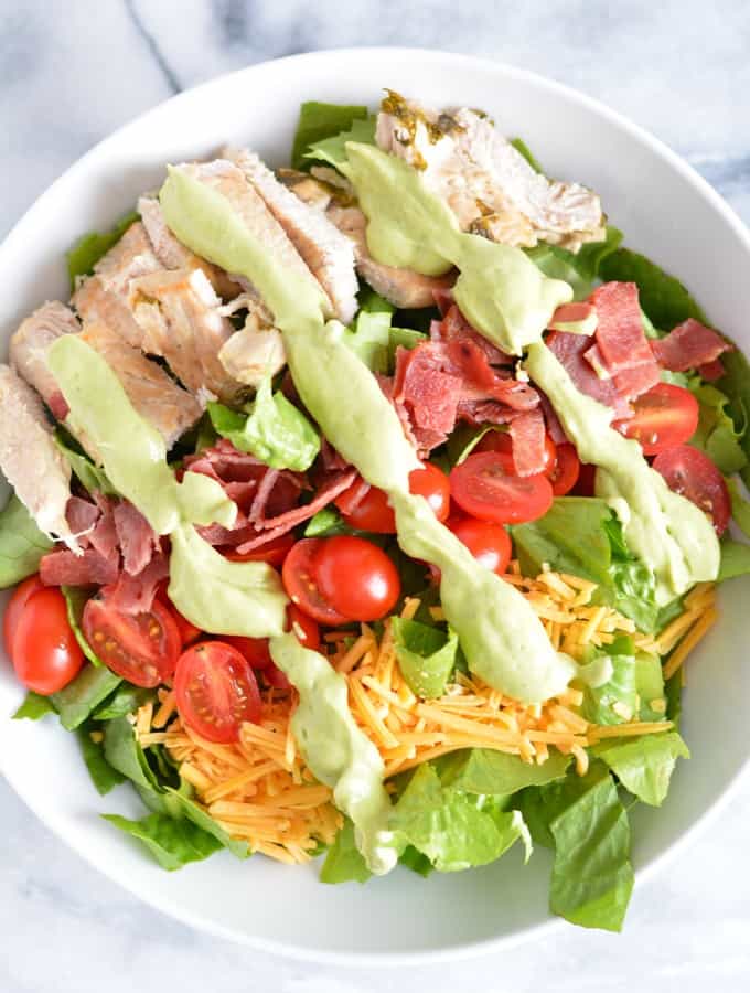 Turkey California Club Salad