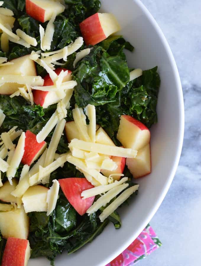 Kale and Apple Salad with Dijon Vinaigrette