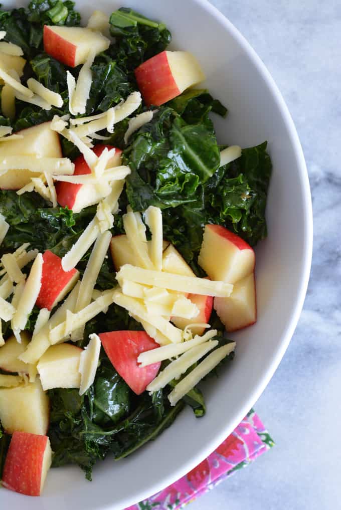Kale and Apple Salad with Dijon Vinaigrette