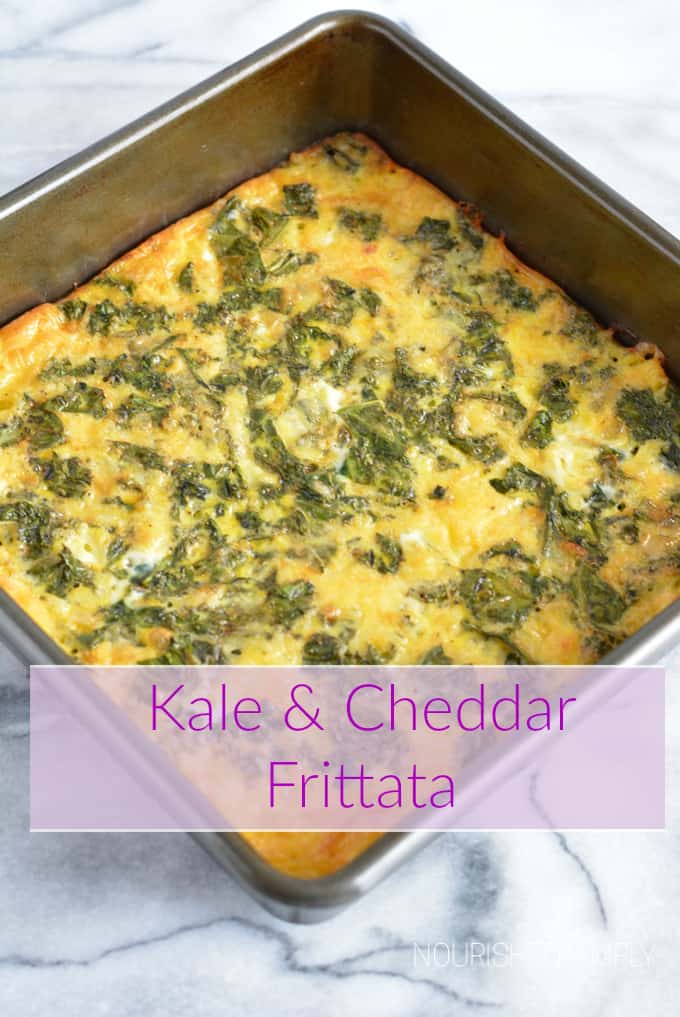 Kale and Cheddar Frittata without Crust Nourished Simply
