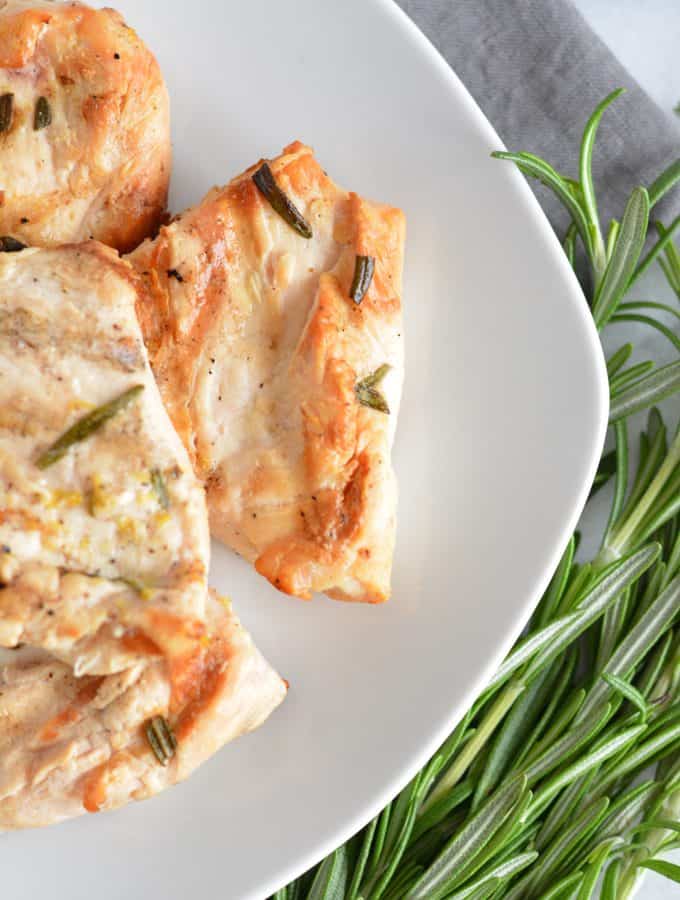 Grilled Rosemary Chicken marinated in a homemade marinade and grilled tender.
