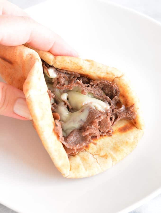 Classic Philly Cheese Steak Pita Sandwich gives you less total carbs than the traditional roll.
