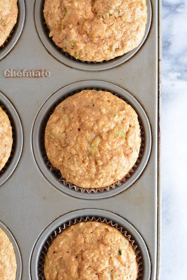 Oat Bran Zucchini Muffins Nourished Simply