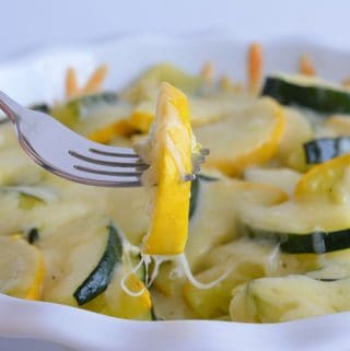 Baked Summer Squash with Gruyere.