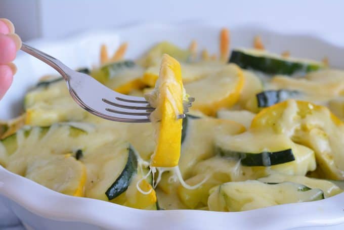 Baked Summer Squash with Gruyere.