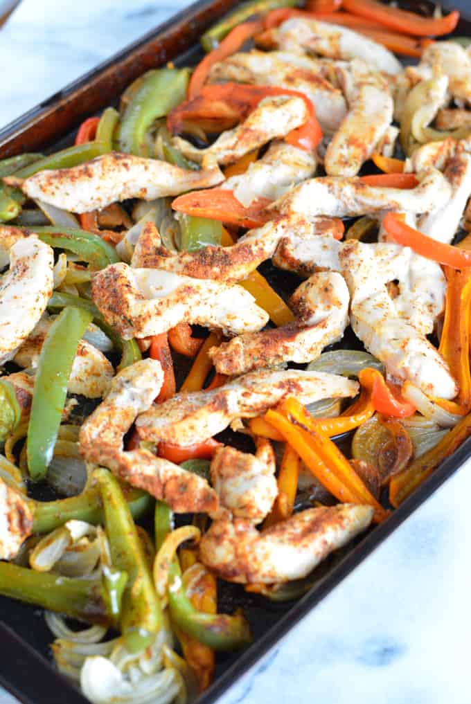 Low Sodium Sheet Pan Chicken Fajitas Nourished Simply