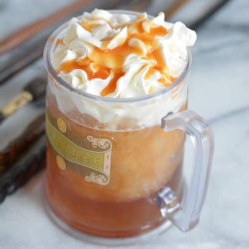 Homemade Butterbeer in a mug