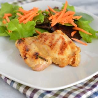 Grilled Maple Dijon Chicken Thighs