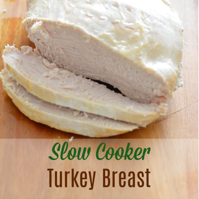 Tender turkey cooked in a slow cooker