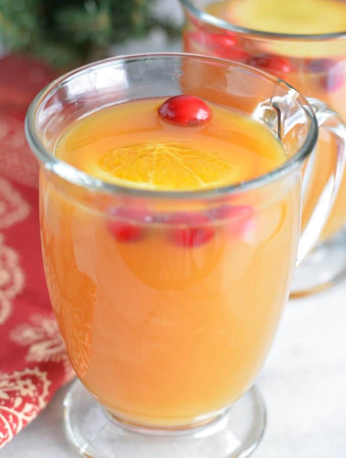 Fall apple cider warmed